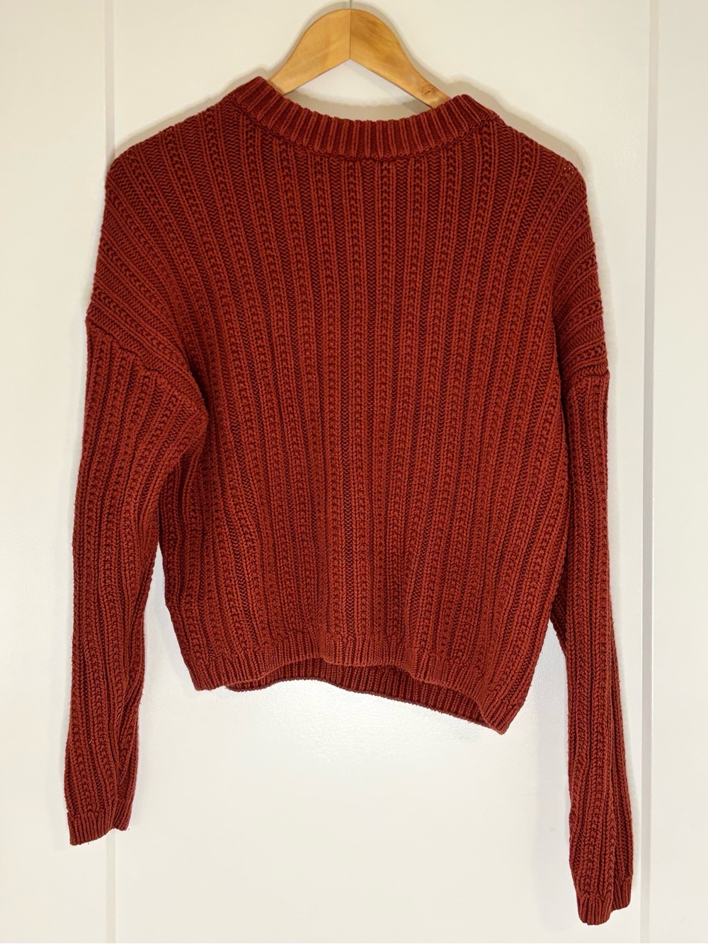 Universal Thread Women’s Rust Ribbed Knit Sweater Target
